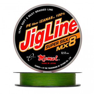 Шнур плетеный JigLine MX8 Super Silk, хаки (0,08 мм, 6,2 кг, 100 м, хаки) Шнур плетеный JigLine MX8 Super Silk, хаки (0,08 мм, 6,2 кг, 100 м, хаки)