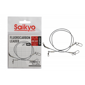 Поводок Saikyo FC Leader SF2022, 22кг/20см, 2шт Поводок Saikyo FC Leader SF2022, 22кг/20см, 2шт